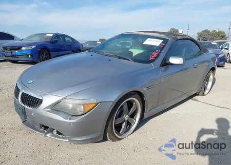 2007 BMW 650I из США, поврежденный, VIN WBAEK13547CN82672